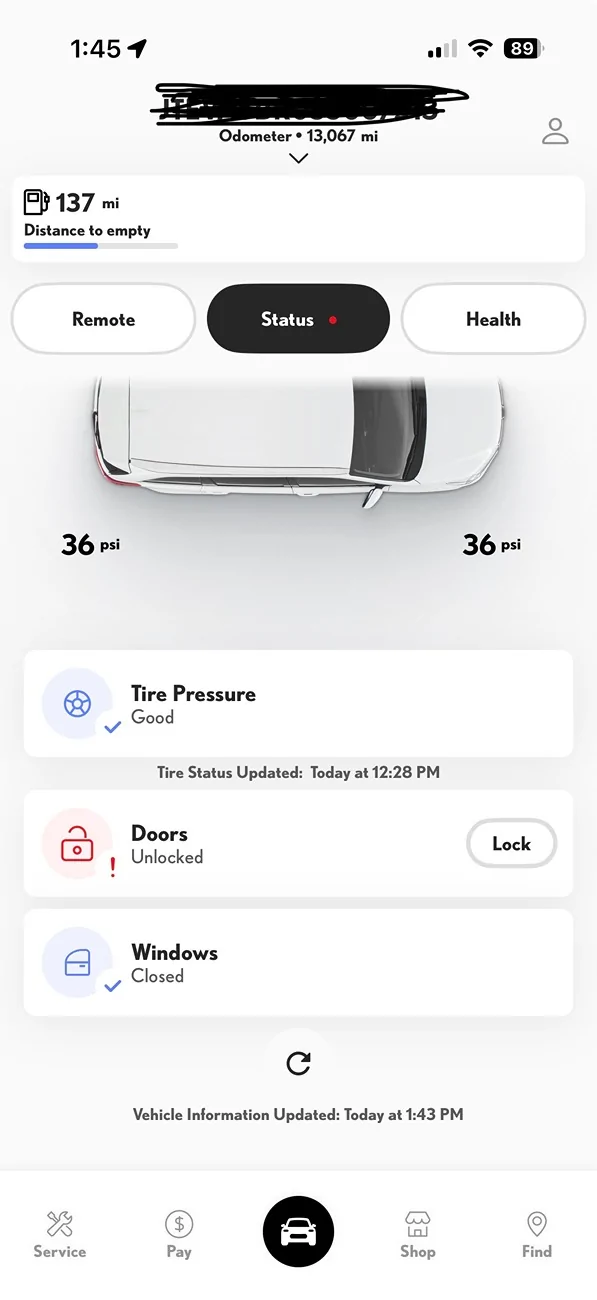 2025 4runner 6th gen Has anyone else switched to the Lexus app? IMG_5096