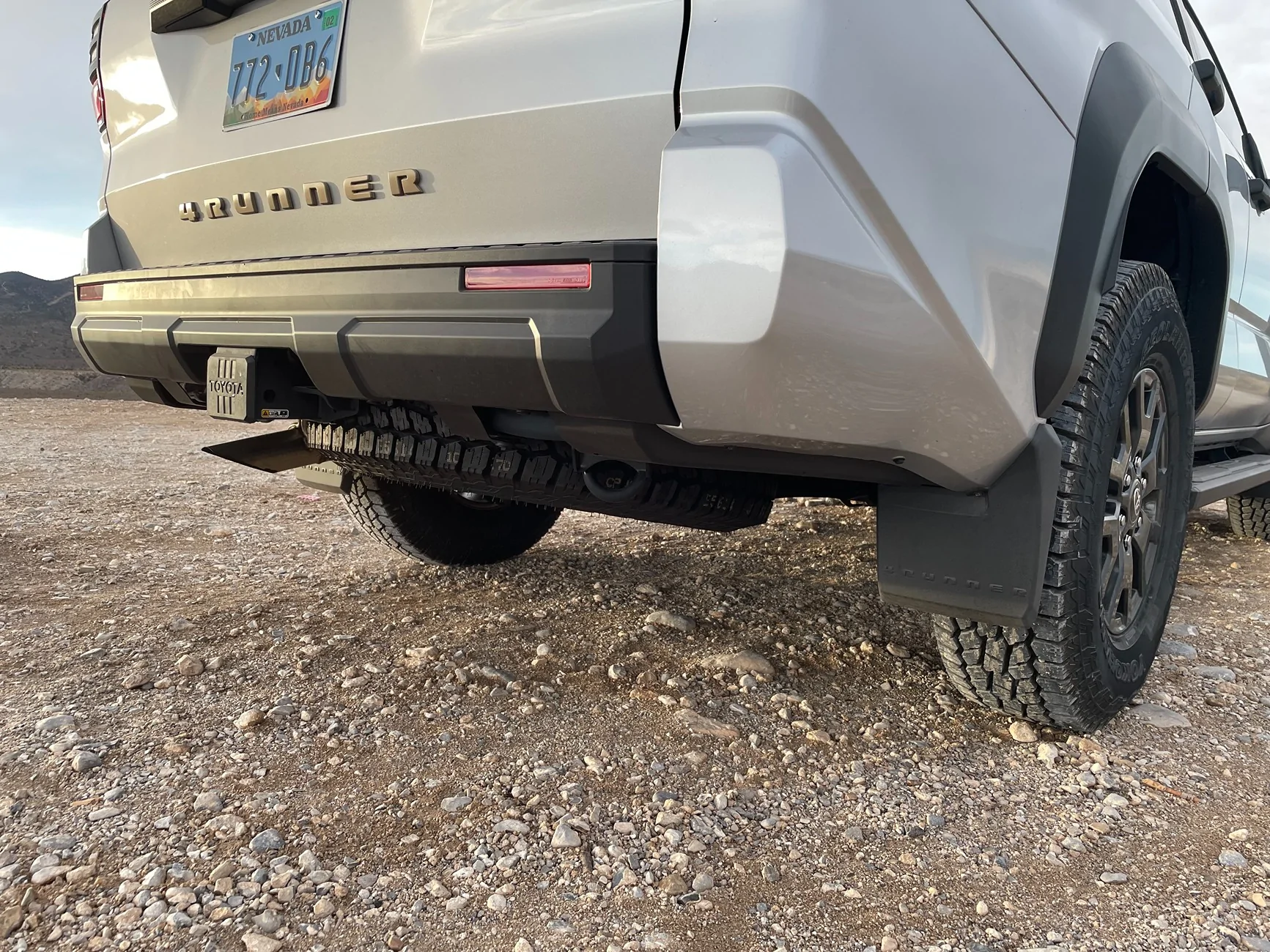 2025 4runner 6th gen 255/80/17 (33" inch) Geolander AT4 tires on SR5 (no issues, no rubbing, full size spare fits) IMG_4243