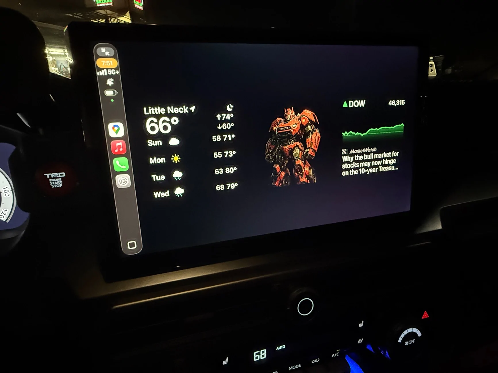 2025 4runner 6th gen New iPhone iOS 26 update: CarPlay with widgets IMG_4934