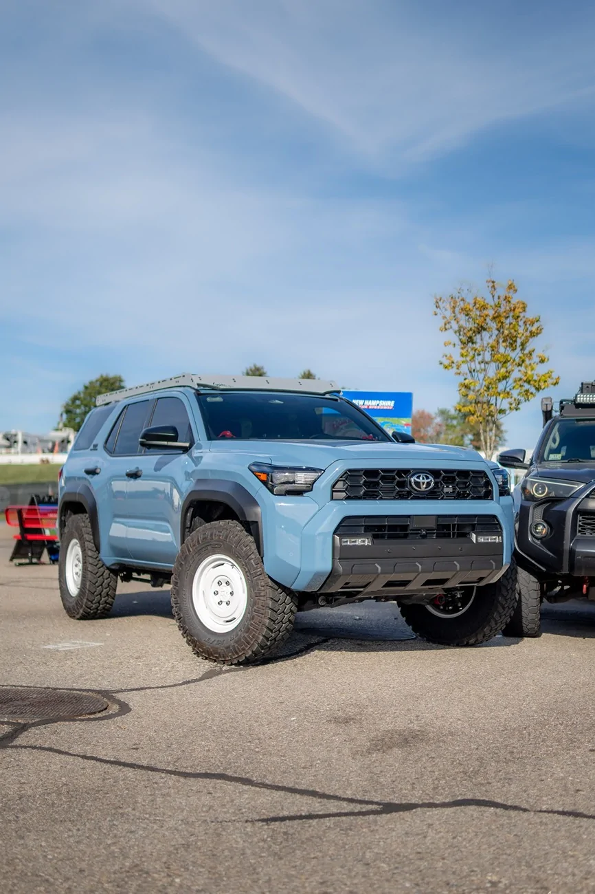 2025 4runner 6th gen 35's on TRD Off-Road with stock suspension + fifteen52 white wheels + Nitto Trail Grappler M/T 35x11.50R17 LT 35's on TRD Off-Road with stock suspension + fifteen52 white wheels + Nitto Trail Grappler M: