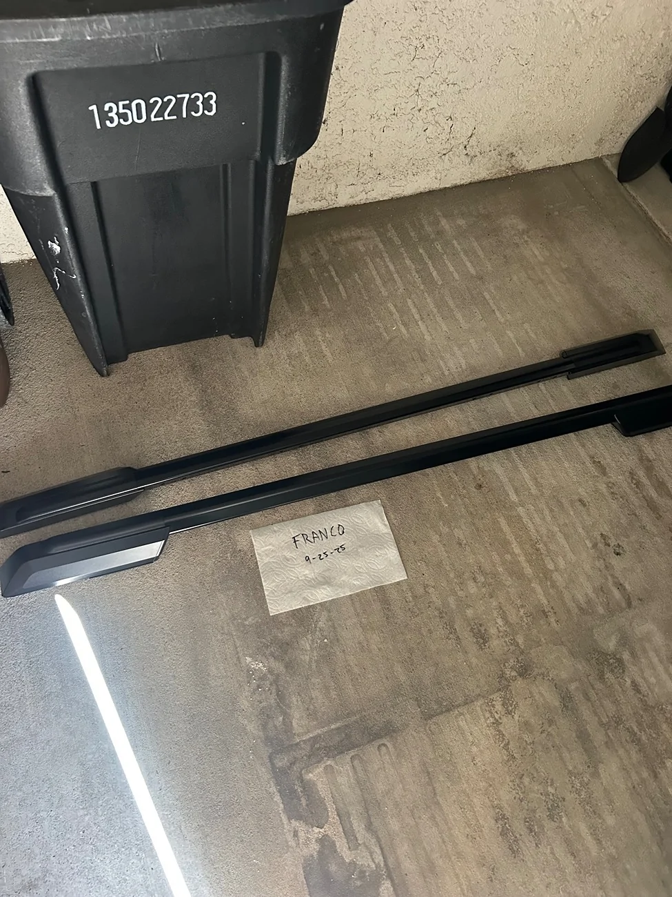 2025 4runner 6th gen OEM 2025 4Runner TRD Off-Road Black Roof Rails IMG_3679