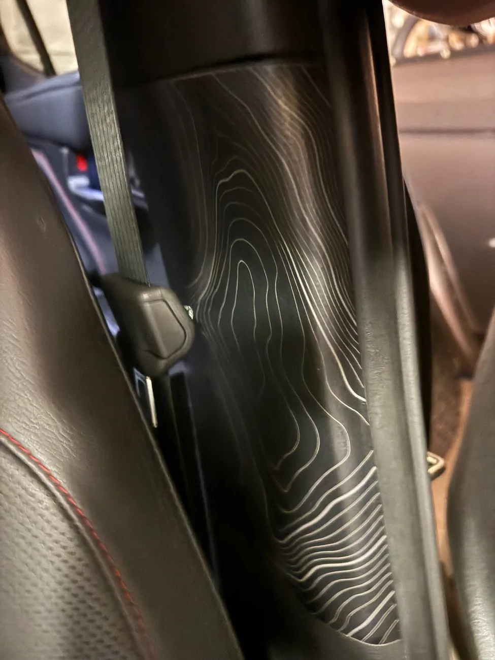 2025 4runner 6th gen Interior trim getting beat up from seat belt buckle and entering/exiting IMG_8749