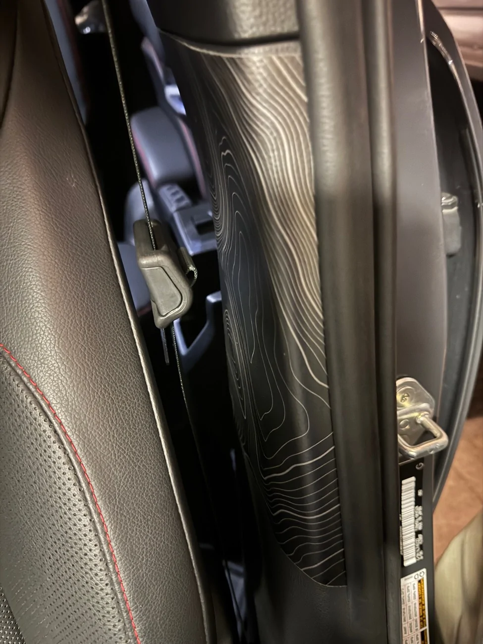 2025 4runner 6th gen Interior trim getting beat up from seat belt buckle and entering/exiting IMG_8750