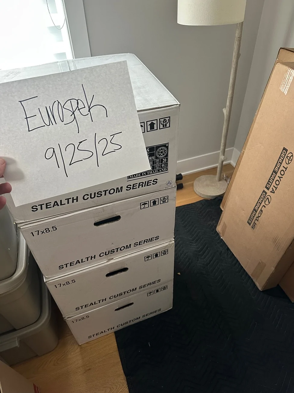 2025 4runner 6th gen Stealth Custom Series SCS F5 wheels, matte gunmetal, 17x8.5 and SCS Spline lugs IMG_3031