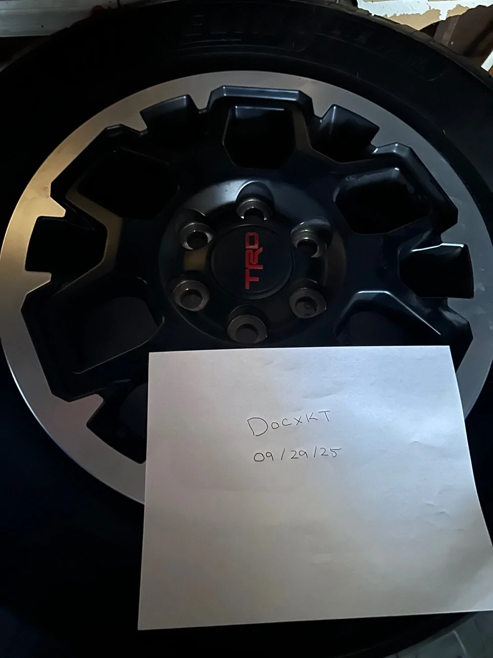 2025 4runner 6th gen Selling OEM TRD ORP rims and tires IMG_7299