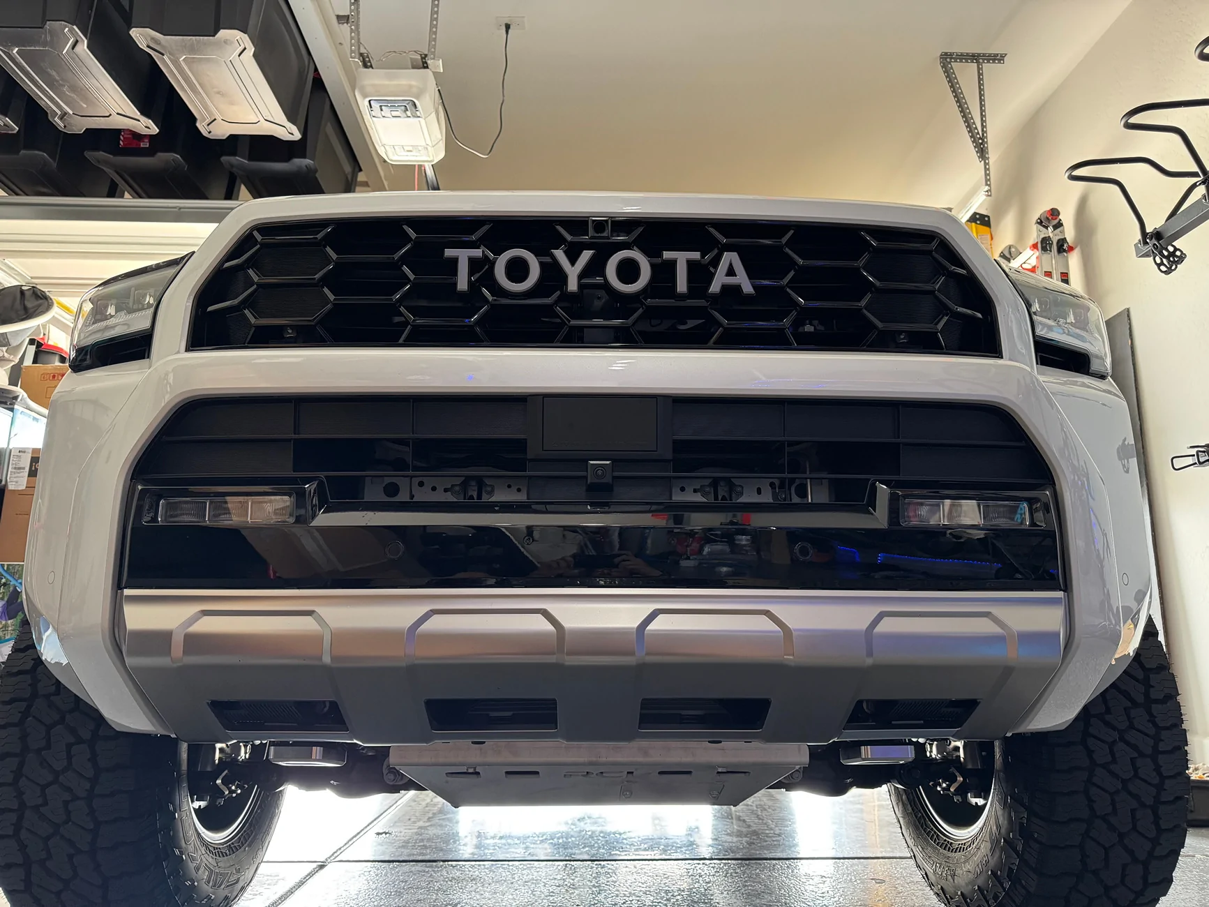 2025 4runner 6th gen 2025 Limited Build Evolution - chrome delete & mods: Peak Lift Kit, Method +18 offset, Wildpeak AT4 285/70/18, Prinsu, RCI skid plates, heritage grill IMG_7607 tow hooks both