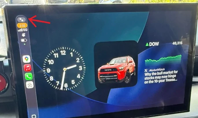 2025 4runner 6th gen New iPhone iOS 26 update: CarPlay with widgets 4runner screen