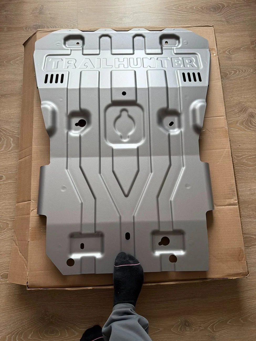 2025 4runner 6th gen Trailhunter steel skid plates weight (lbs weighed on scale) 4Runner Trailhunter skid plates weight (weighed on scale) 3