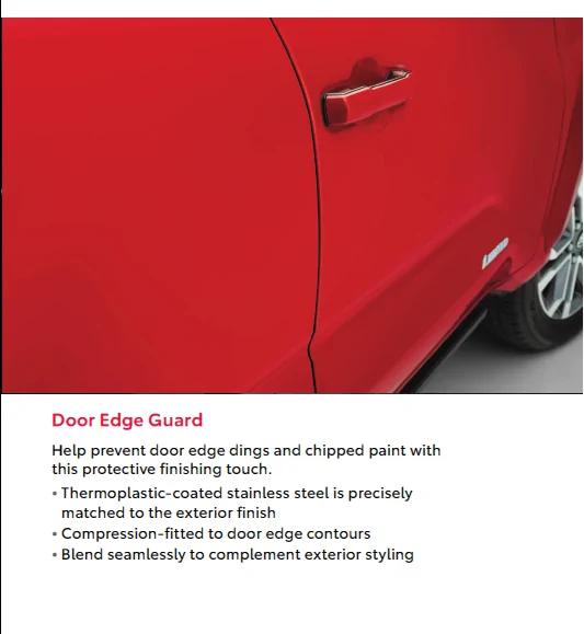 2025 4runner 6th gen OEM Door Edge Guard Question 1
