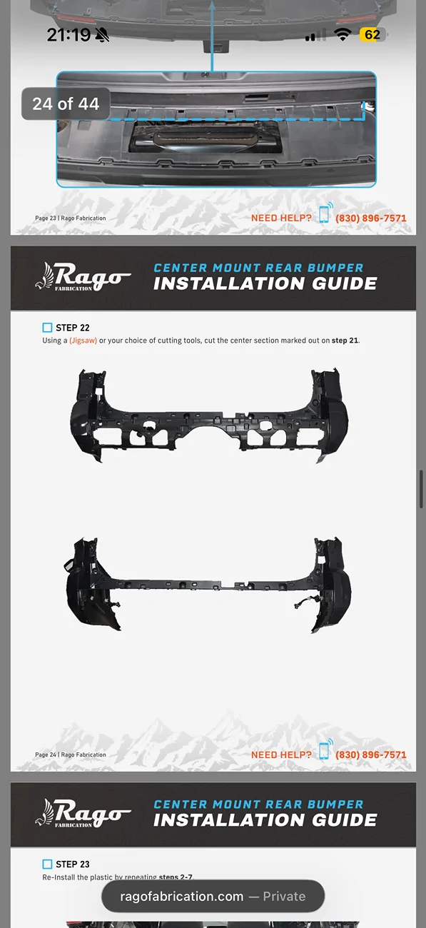 2025 4runner 6th gen Installing the Rago center mount rear bumper…found out a little too late that there is a missing part in their install guide. IMG_2530