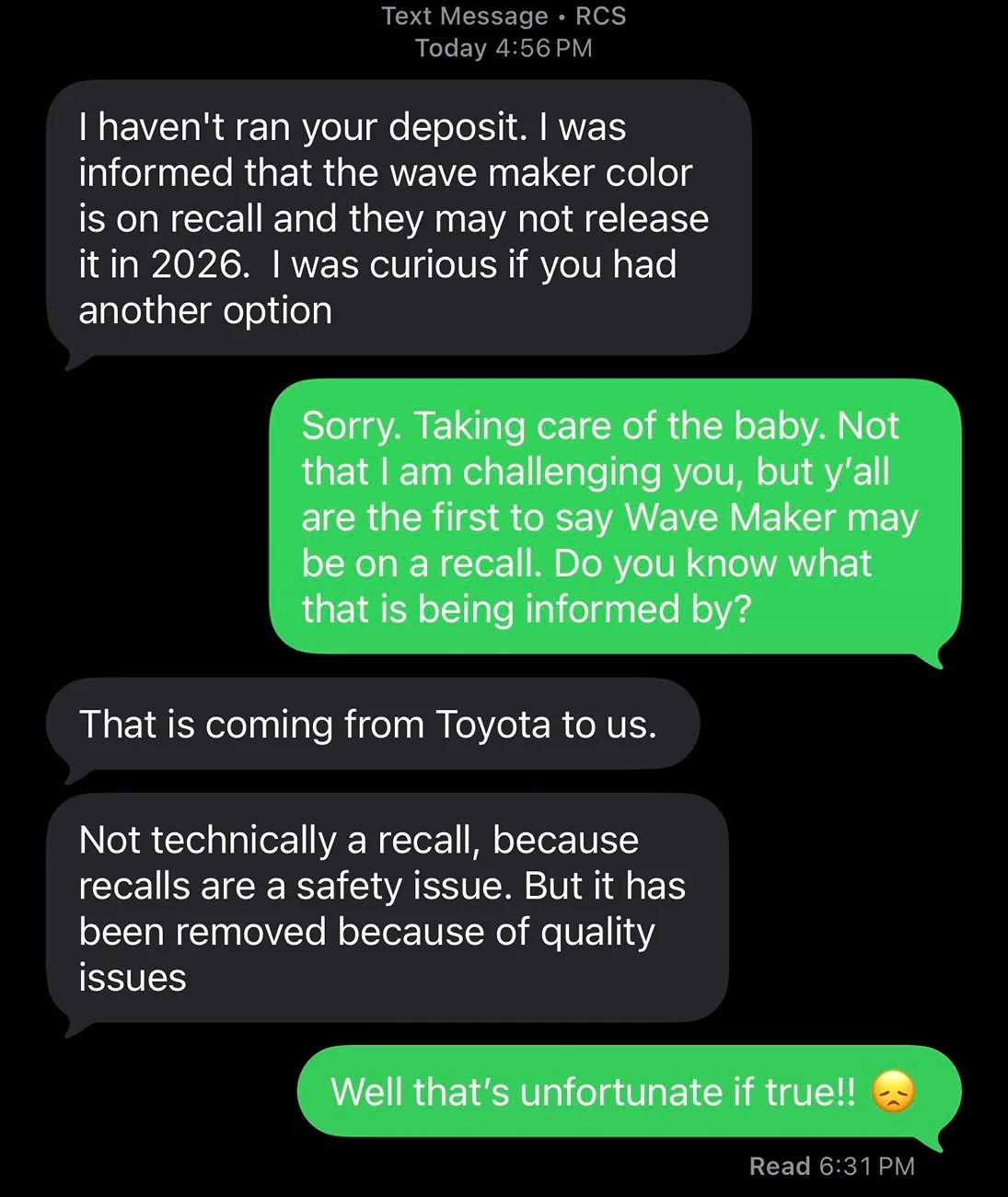 2025 4runner 6th gen Wave Maker 2026 4Runner TRD Pro cancelled / delayed IMG_9449