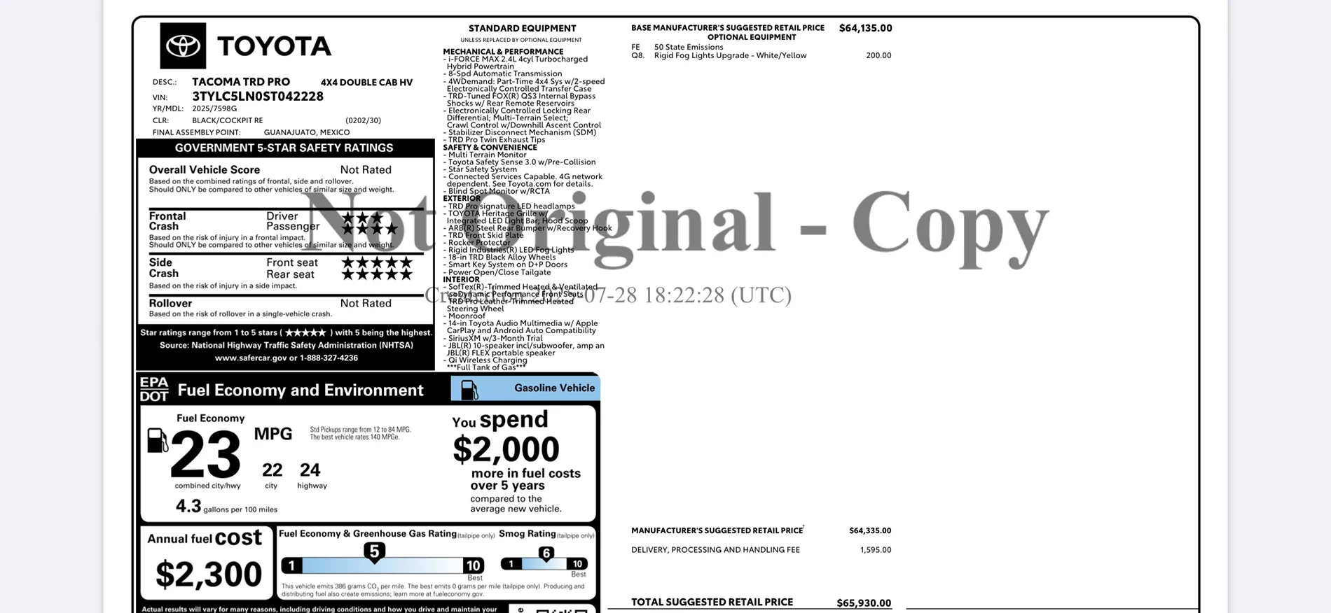 2025 4runner 6th gen Did Toyota make a mistake. Rigid white/yellow fog lights on TRD PRO! IMG_0220