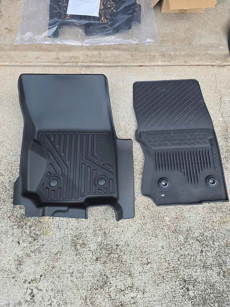 2025 4runner 6th gen Lasfit Floor Mats / Cargo Liner Mat Installed (4runner with third row) 1000022614