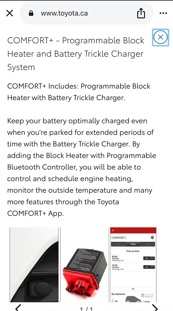 2025 4runner 6th gen Toyota COMFORT+ Block Heater and Battery Trickle Charger installed 1760476627982-5