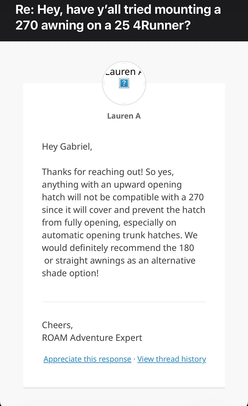 2025 4runner 6th gen 270 awning bracket recommendation IMG_1467