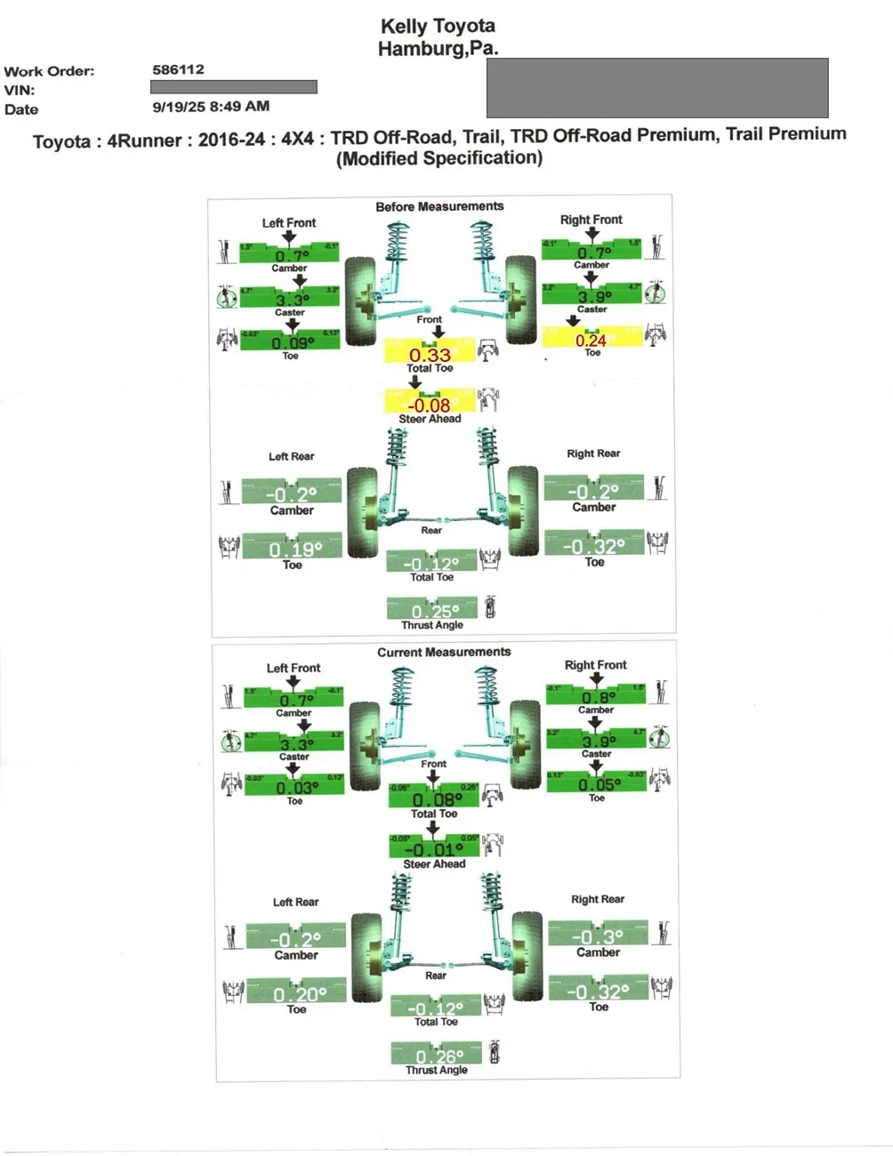 2025 4runner 6th gen Front End Alignment 20775-f2d21dd4e627ee59941fe1c771bb8244