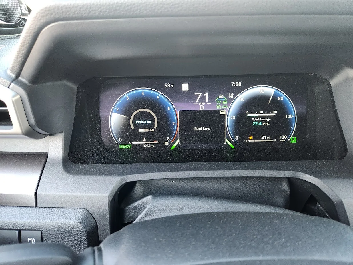 2025 4runner 6th gen Low Fuel Warning sound volume 20250830_075840