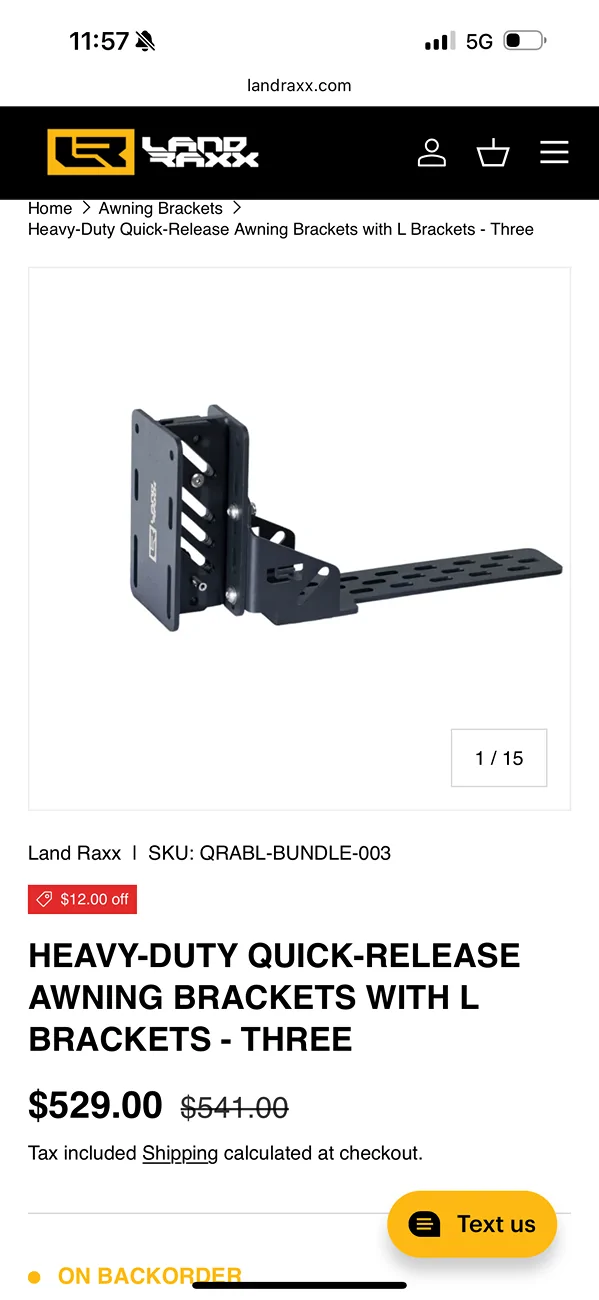 2025 4runner 6th gen 270 awning bracket recommendation IMG_3145