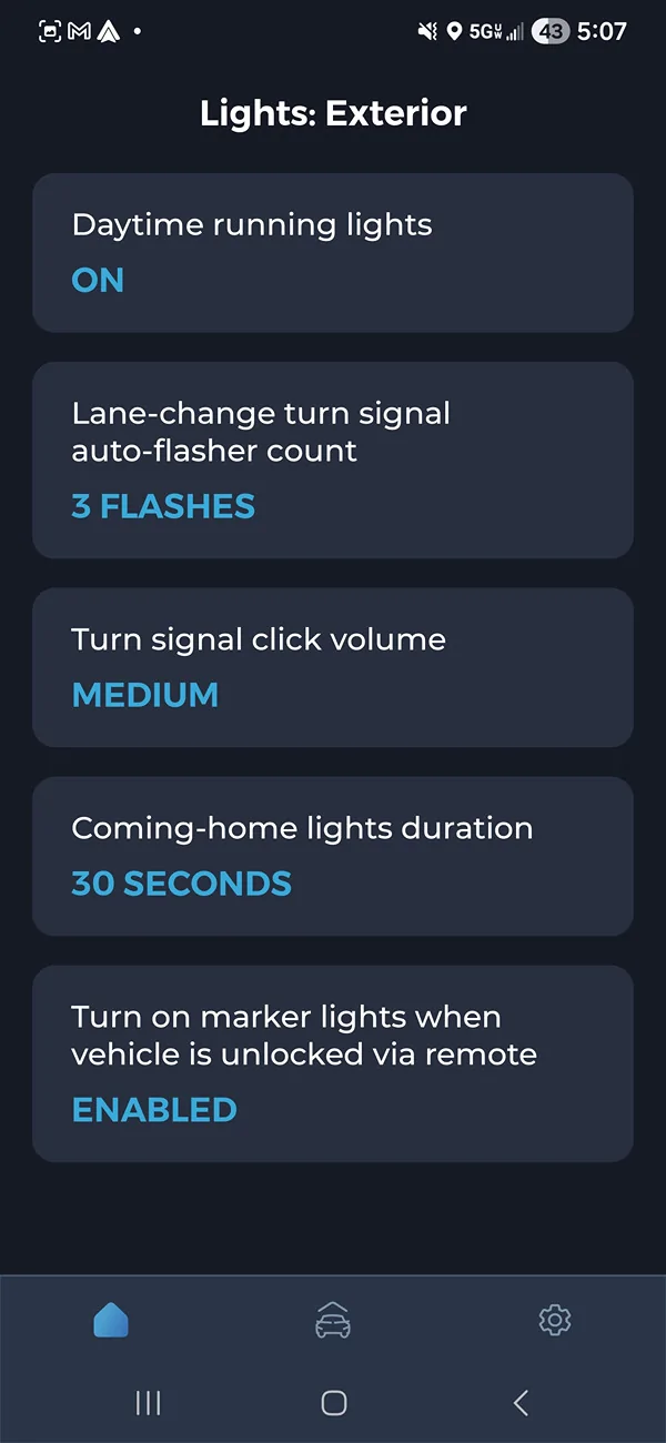 2025 4runner 6th gen Carista Options / Settings for 2025+ 4Runner 6th Gen (screenshots) 2025 4Runner 07