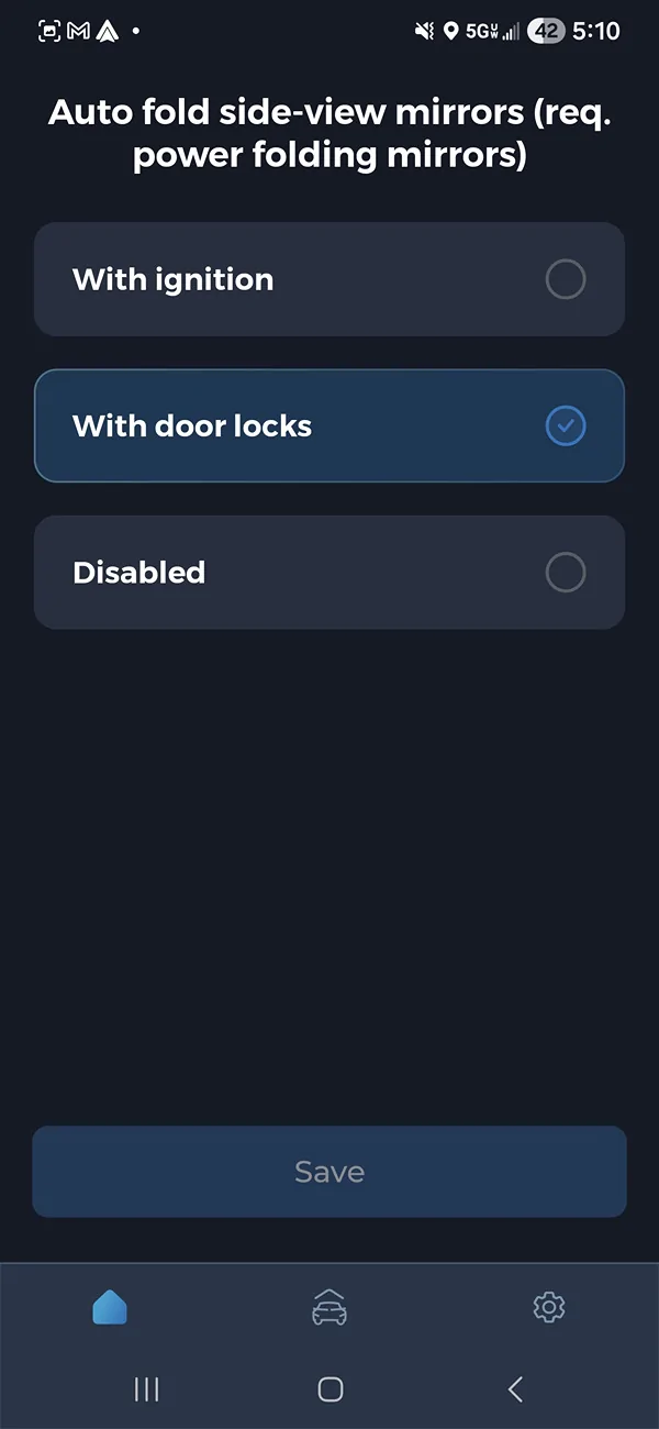 2025 4runner 6th gen Carista Options / Settings for 2025+ 4Runner 6th Gen (screenshots) 2025 4Runner 13