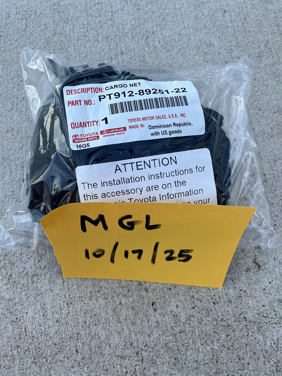 2025 4runner 6th gen Cargo net IMG_5494