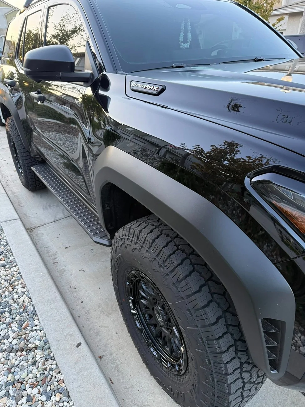 2025 4runner 6th gen ORP build on 35's, Camburg UCA, Kings shocks 2.5 lift kit & sway bar end links, 35" Wildpeak AT4W w/ Black Rhino +25 offset, Seibon carbon fiber hood TRD ORP build on Camburg UCA, Kings shocks 2.5 lift kit & sway bar end links, 35's Wildpeak A