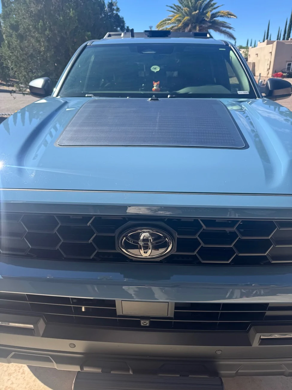 2025 4runner 6th gen Lensun Hood Solar Panel installed IMG_5820
