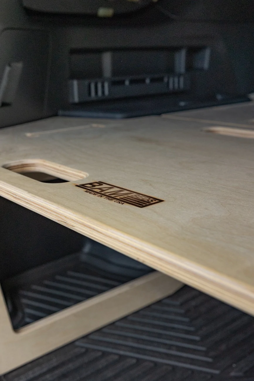 2025 4runner 6th gen BamBed sleeping bed platform installed in gas nonhybrid 2025 TRD ORP BamBed sleeping platform2