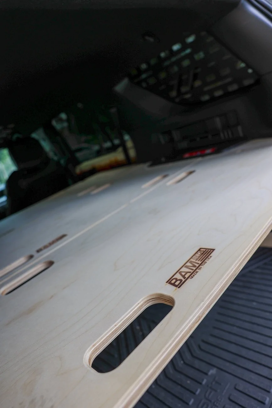 2025 4runner 6th gen BamBed sleeping bed platform installed in gas nonhybrid 2025 TRD ORP BamBed sleeping platform1