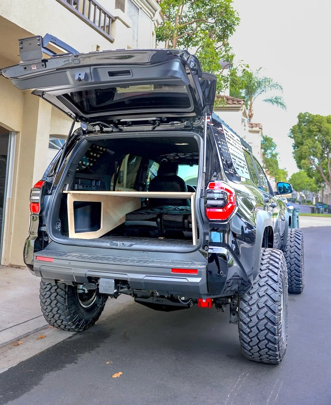 2025 4runner 6th gen BamBed sleeping bed platform installed in gas nonhybrid 2025 TRD ORP BamBed sleeping platform3