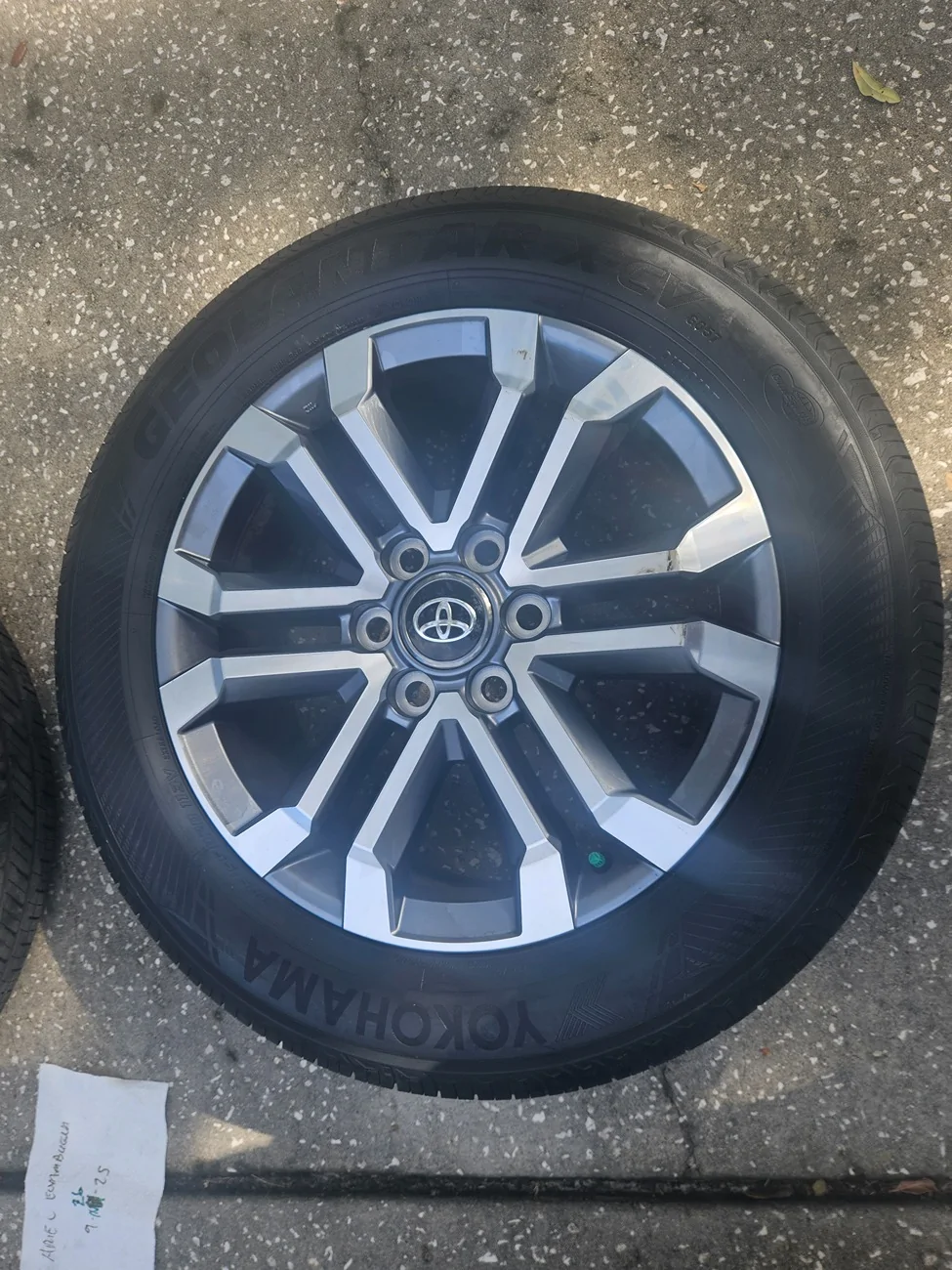 2025 4runner 6th gen FS Nearly New Stock 2025 Gen 6 4Runner Limited Wheels 20" Yokohama 20250926_160818