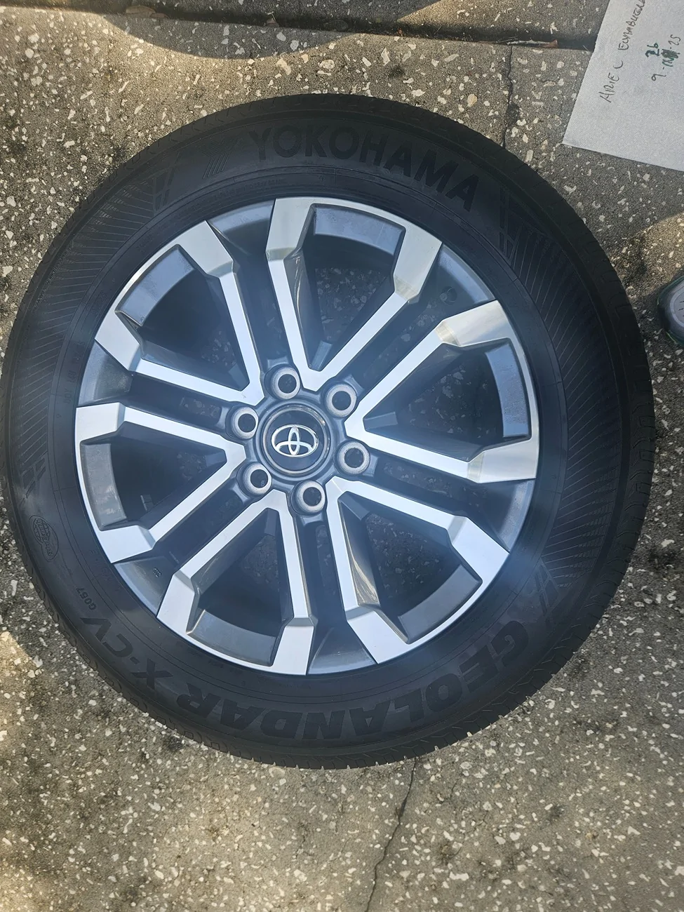 2025 4runner 6th gen FS Nearly New Stock 2025 Gen 6 4Runner Limited Wheels 20" Yokohama 20250926_160821