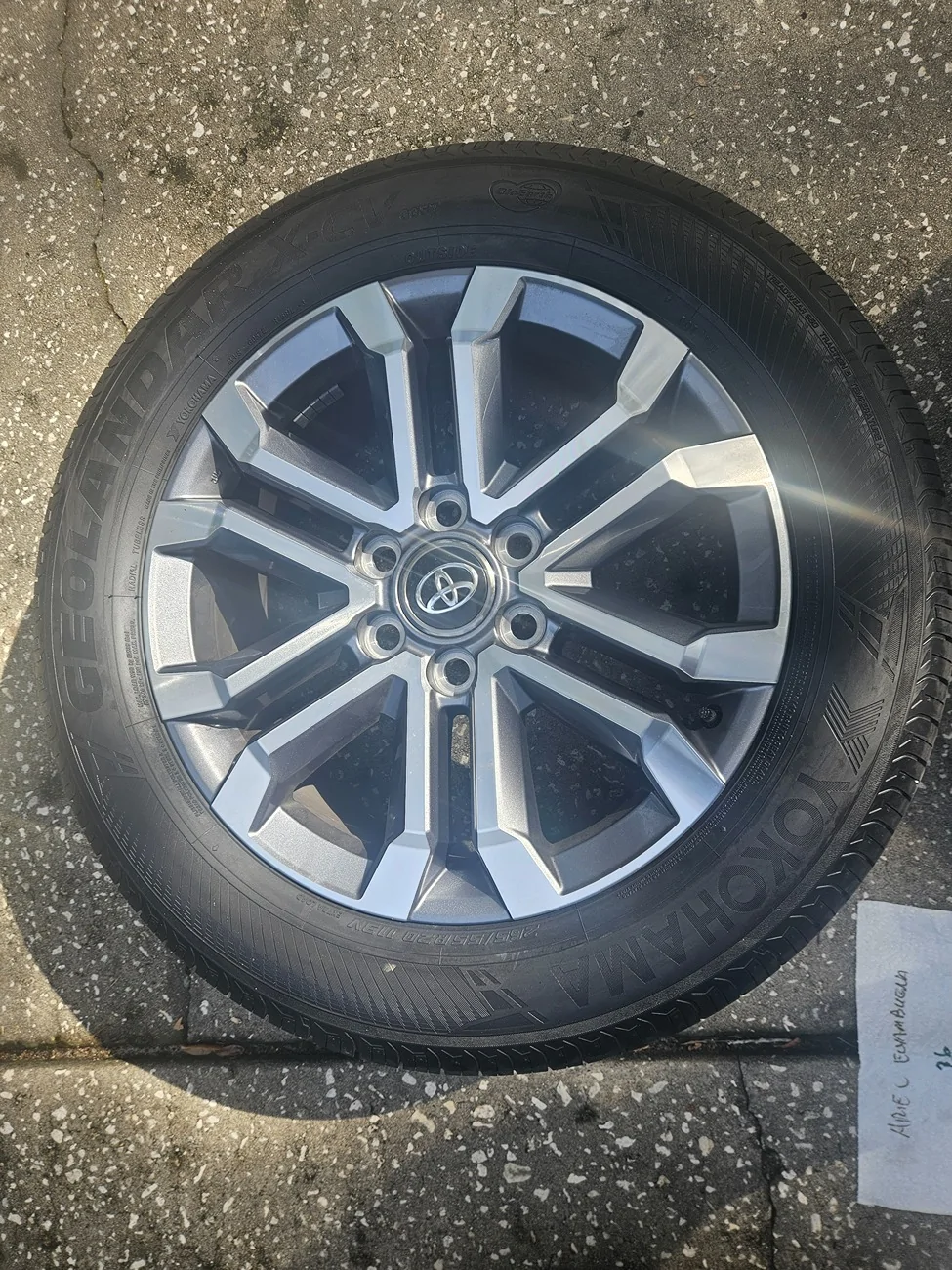 2025 4runner 6th gen FS Nearly New Stock 2025 Gen 6 4Runner Limited Wheels 20" Yokohama 20250926_160824