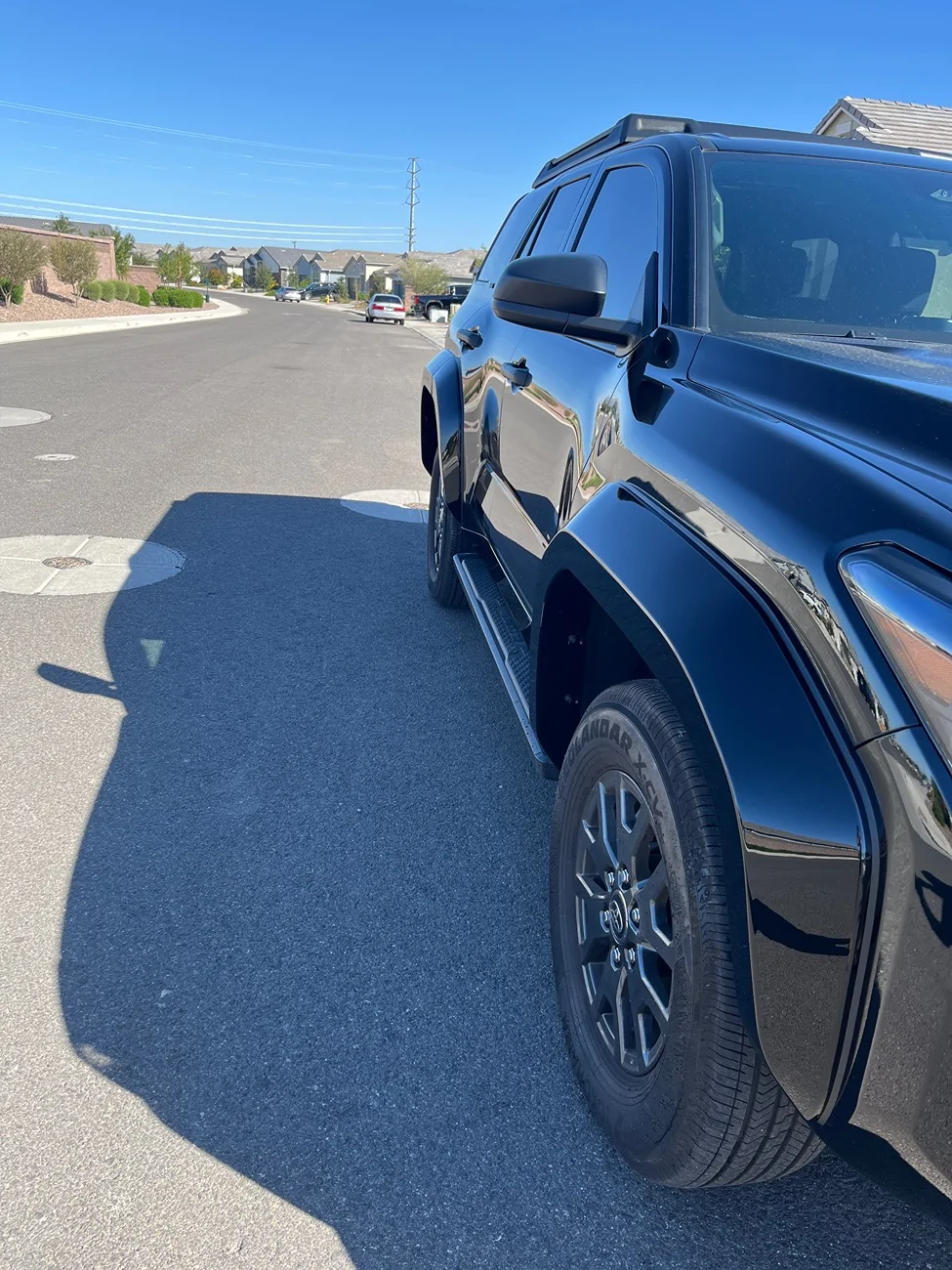 2025 4runner 6th gen Rough Country Fender Flare Installed IMG_1875