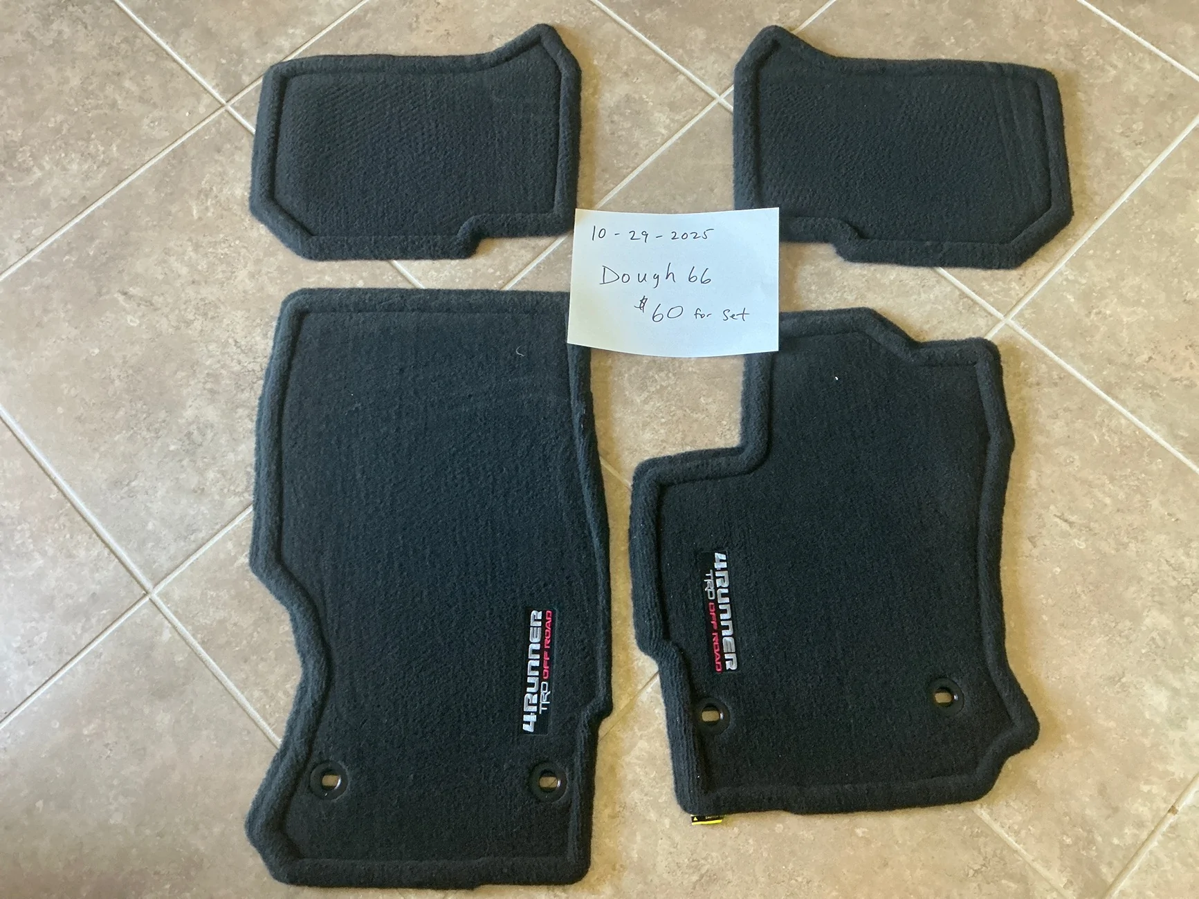 2025 4runner 6th gen 2025 Toyota 4 runner ORP hybrid floor mats imag