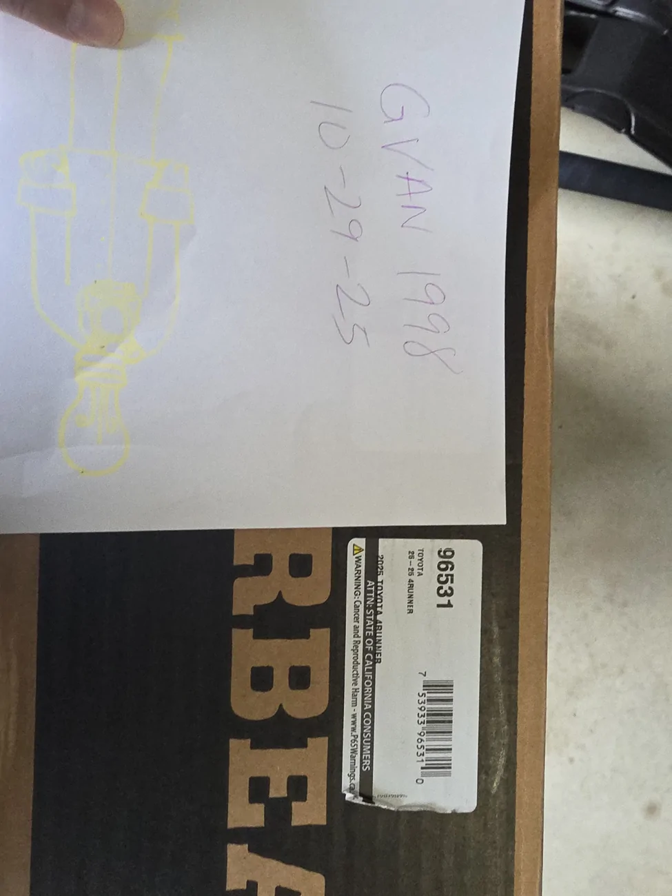 2025 4runner 6th gen FS 2025 4Runner NON Hybrid Husky Liners All weather Mats front and rear 1761765625596-n