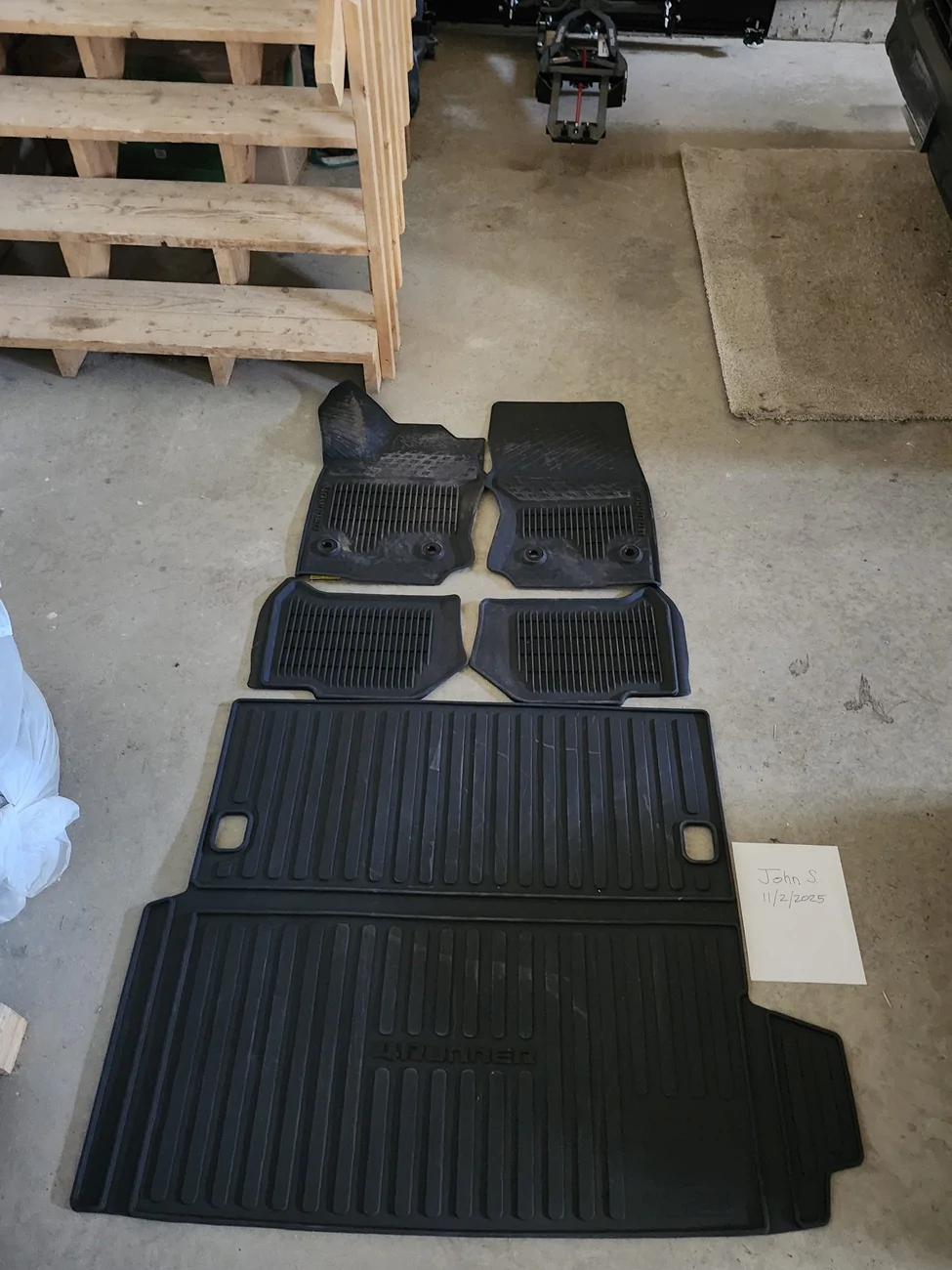 2025 4runner 6th gen '25 4Runner ORP Hybrid - OEM All-Weather Floor Liners and Cargo Mat 20251102_125352