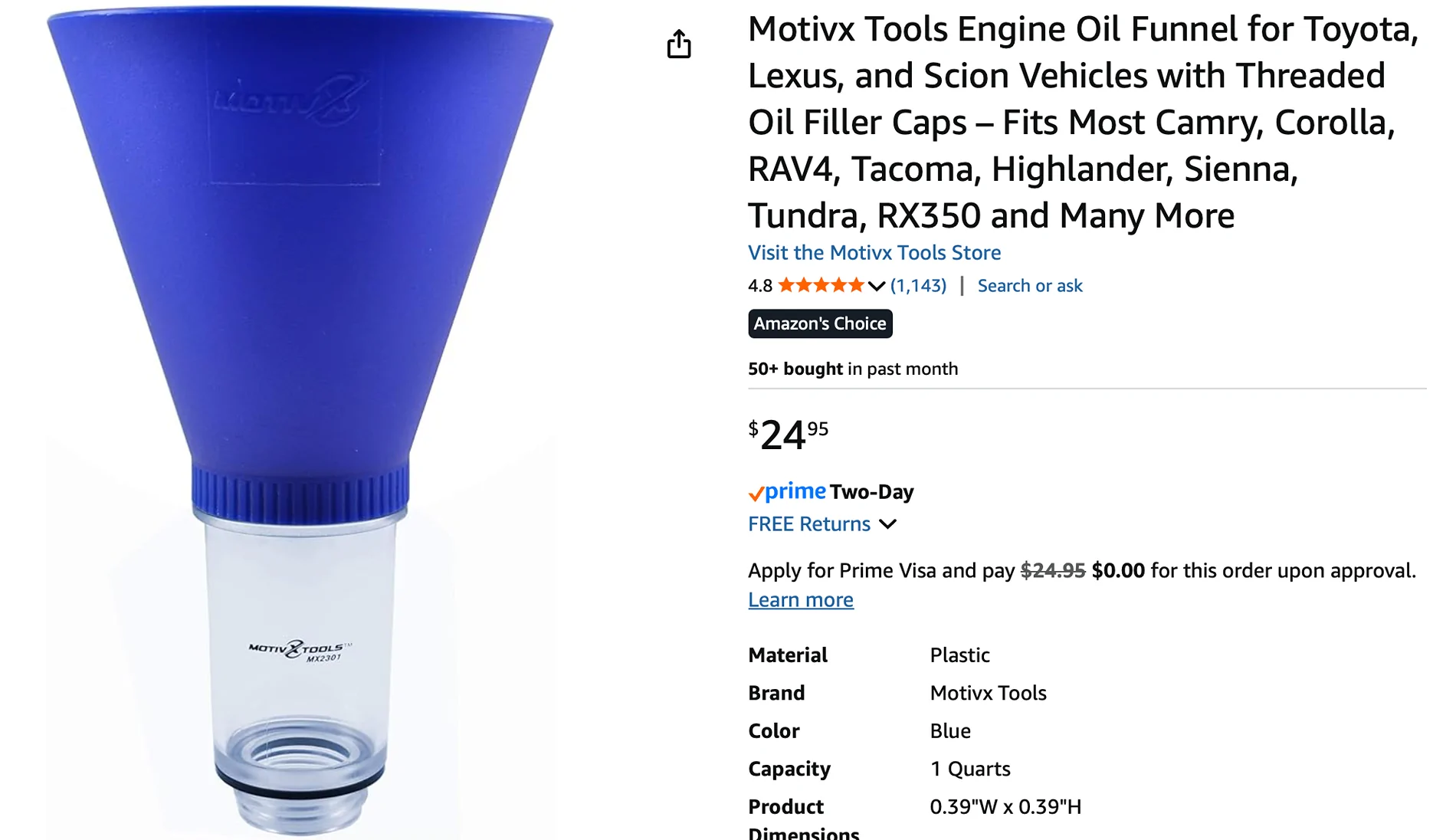 2025 4runner 6th gen Locking oil funnel? Screenshot 2025-10-28 at 10.54.25 AM