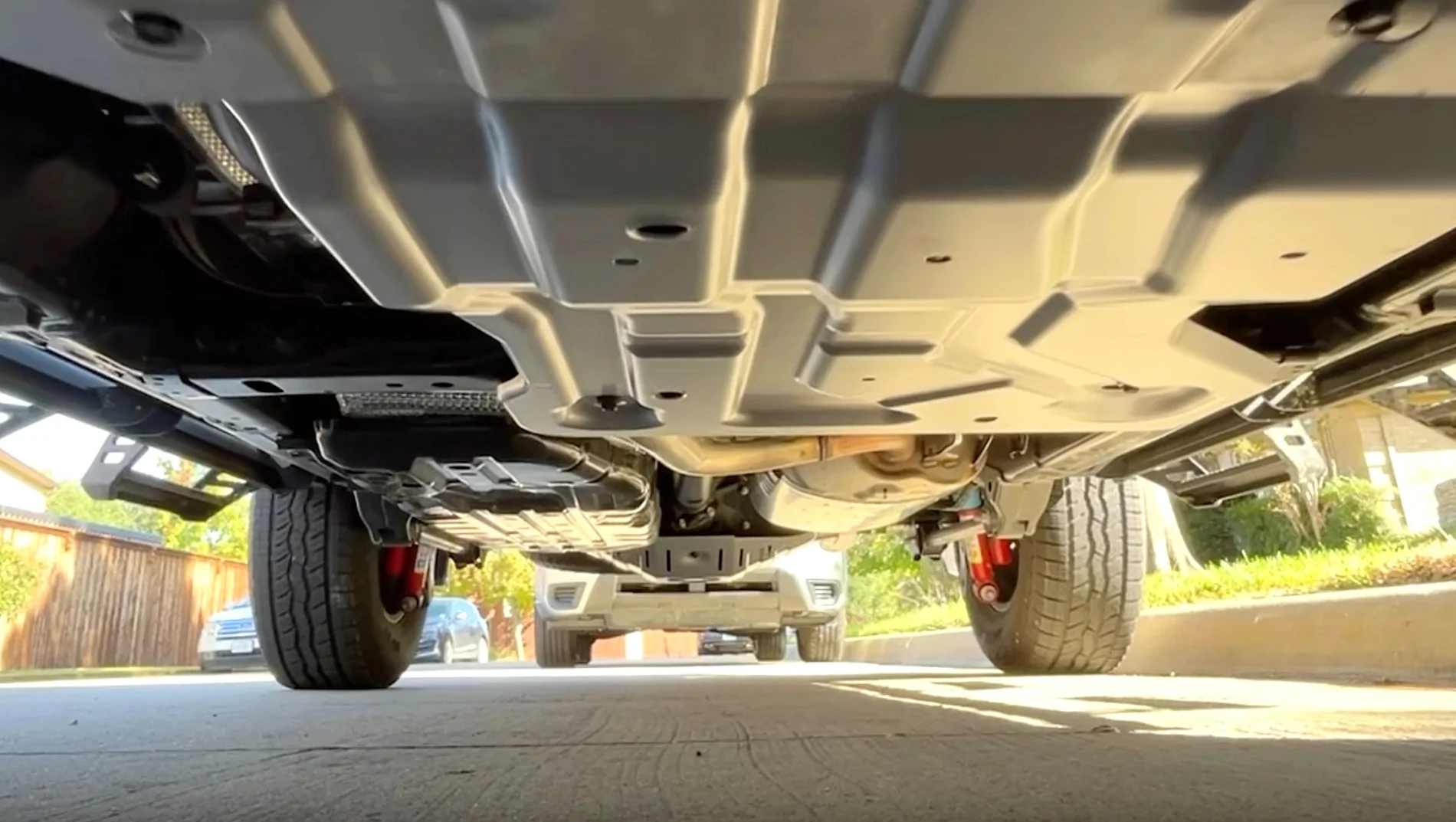 2025 4runner 6th gen OEM Trailhunter steel skid plates (front, rear, transfer case) install & part numbers for 2025 4Runner Off-Road Premium ORP OEM TrailHunter steel skid plates (front, rear, transfer case) installed on 2025 4Runner Off-