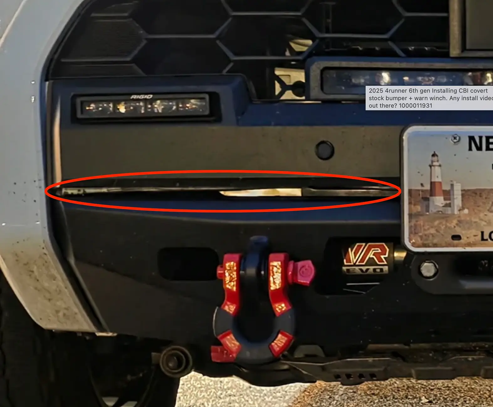 2025 4runner 6th gen CBI Stealth Bumper + WARN EVO12s 2025 4Runner Trailhunter install DIY videos Screenshot 2025-11-04 at 8.31.14 AM