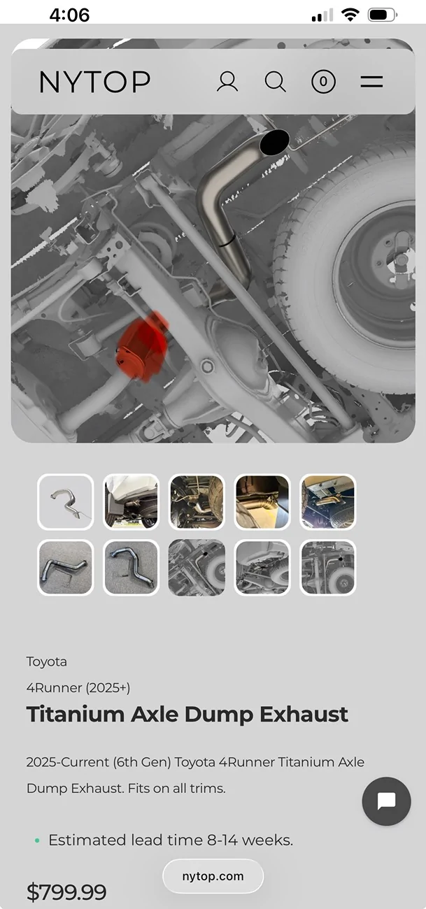 2025 4runner 6th gen Shorter Exhaust Axle Dump? Tacoma has it IMG_5010