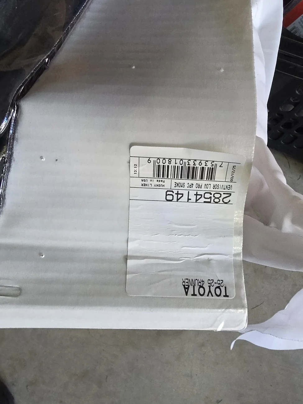 2025 4runner 6th gen FS Husky Low profile Window Deflectors Visor 1762296363232-9y