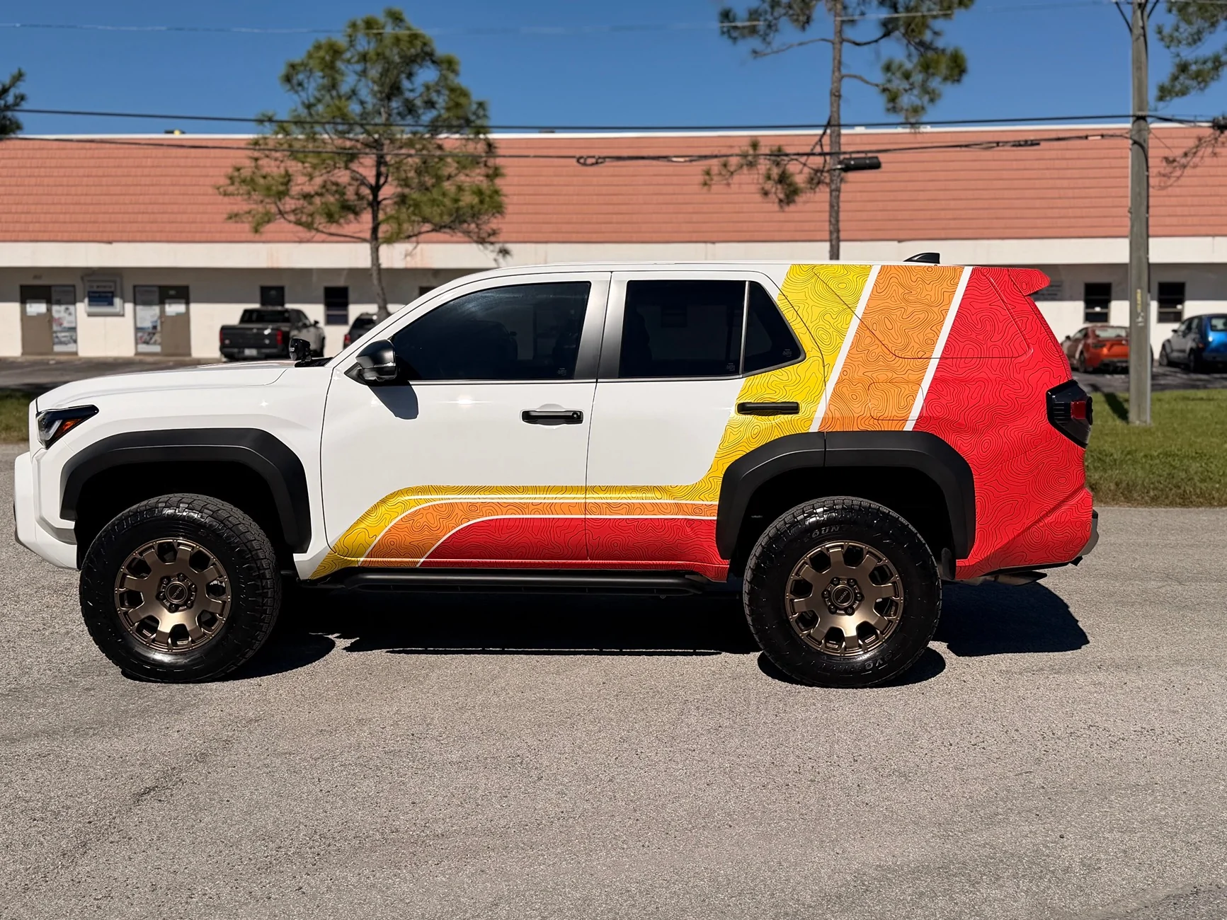 2025 4runner 6th gen 6th Gen 4Runner Trailhunter in TRD Racing Colors Stripes (tri-color vinyl livery) IMG_1520