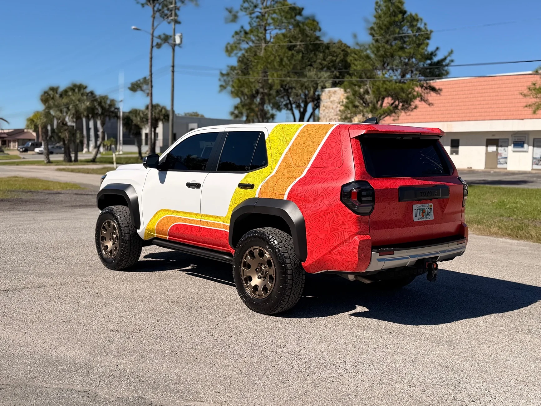 2025 4runner 6th gen 6th Gen 4Runner Trailhunter in TRD Racing Colors Stripes (tri-color vinyl livery) IMG_1519
