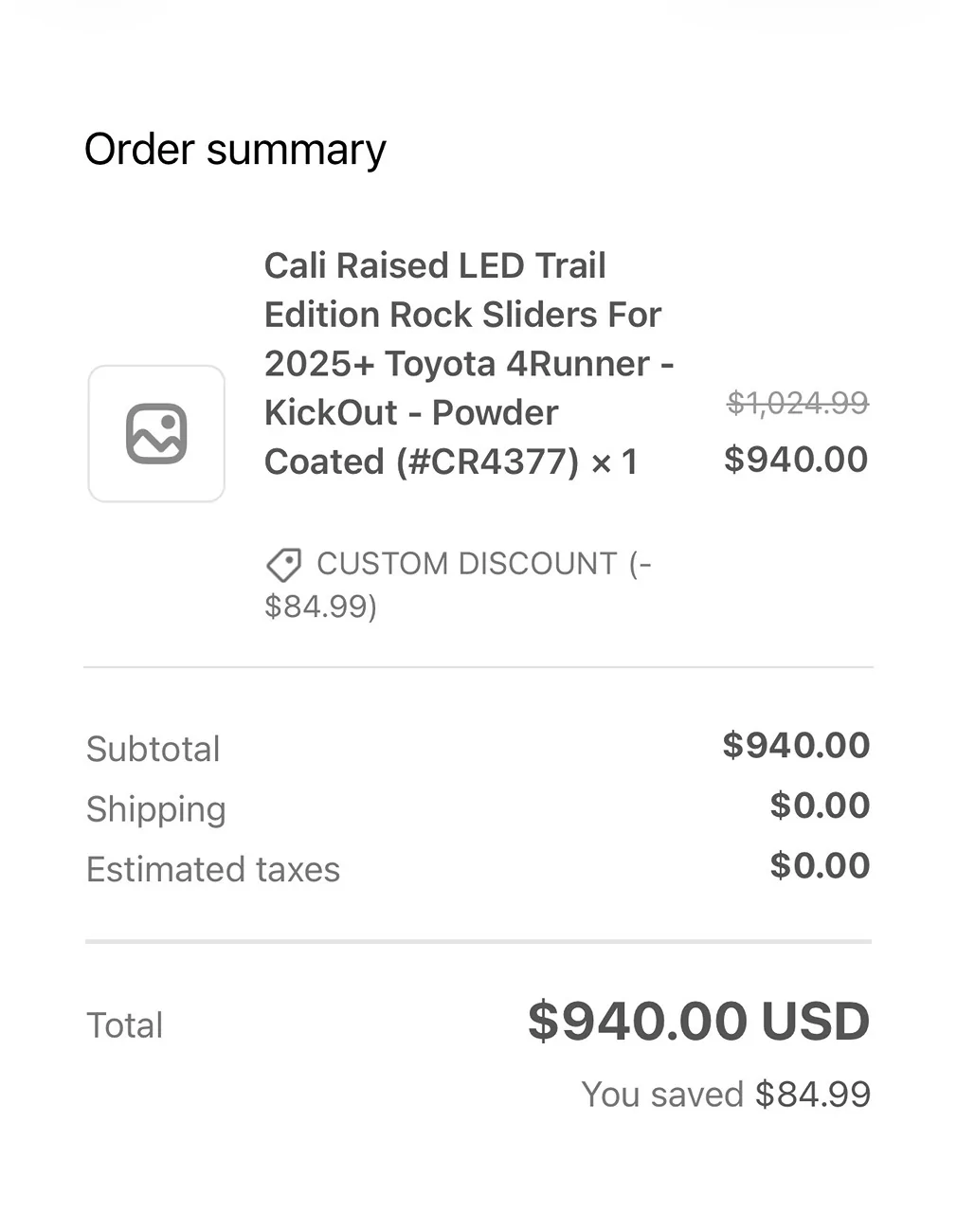 2025 4runner 6th gen WTS Cali Raised LED Sliders $400 IMG_6487