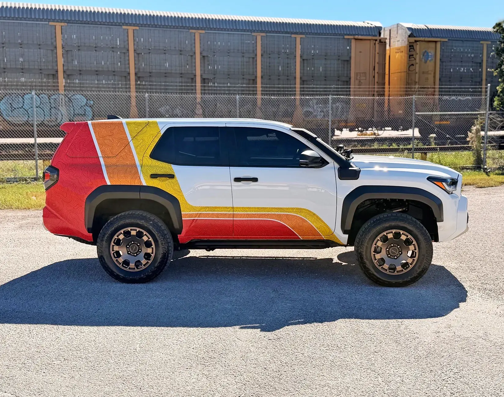 2025 4runner 6th gen 6th Gen 4Runner Trailhunter in TRD Racing Colors Stripes (tri-color vinyl livery) 6th Gen 4Runner Trailhunter in TRD Racing Colors Stripes (tri-color vinyl livery)