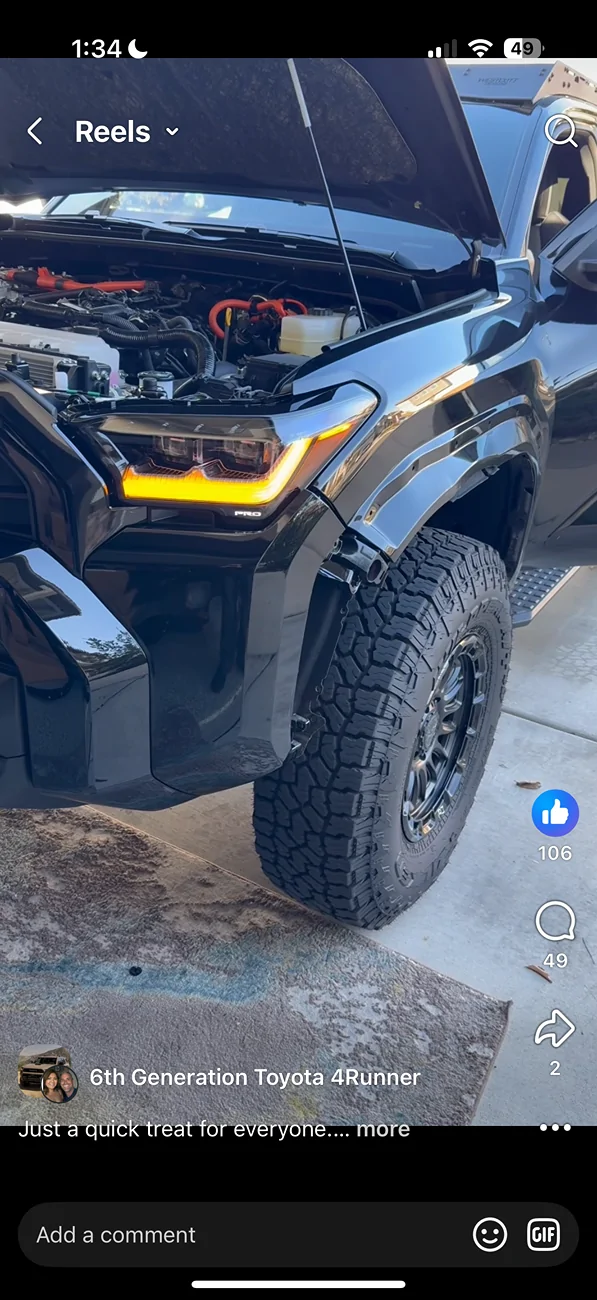 2025 4runner 6th gen Premium Headlights part number IMG_0649