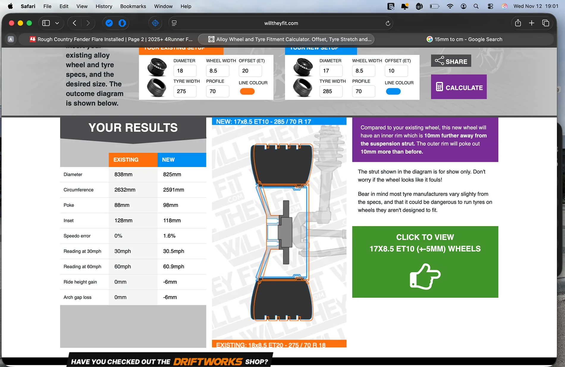 2025 4runner 6th gen Rough Country Fender Flare Installed Screenshot 2025-11-12 at 19.01.01