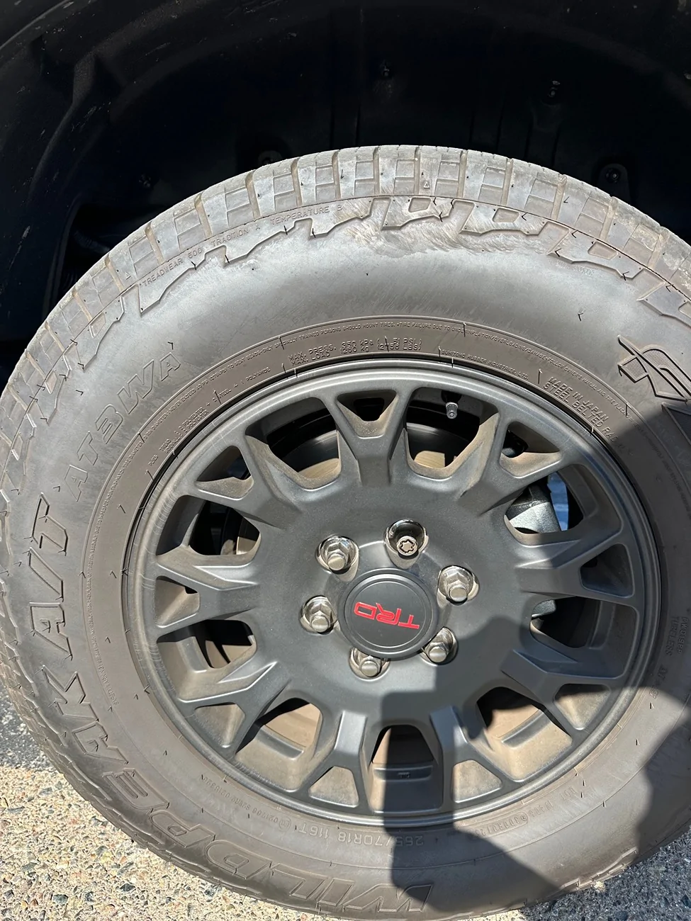 2025 4runner 6th gen Tire Chains Installed on 265/70/18 Tires - Chaining Up For Snow IMG_1031