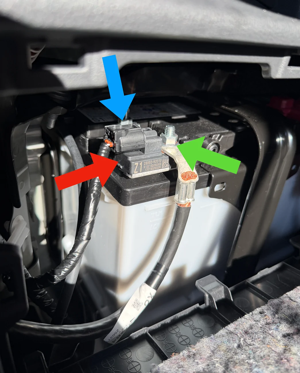 2025 4runner 6th gen Which one do I disconnect?   Negative Battery Cable on Hybrid Screenshot 2025-11-14 at 2.10.13 PM